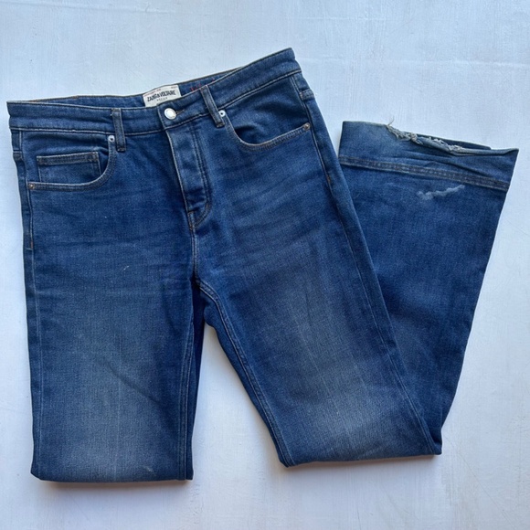 ZADIG&VOLTAIRE Vincente Flared Leg Mid Rise Stretch Denim Jeans - Picture 3 of 10